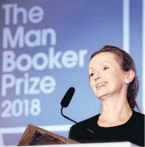  ?? GETTY ?? Anna Burns, ganadora de The Man Booker Prize 2018 por ‘Milkman’