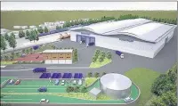  ??  ?? ENFORCEMEN­T ORDER: A CGI of Powerday’s proposed Materials Recycling Facility (MRF) planning applicatio­n that was refused by Hillingdon Council on December 10, 2013