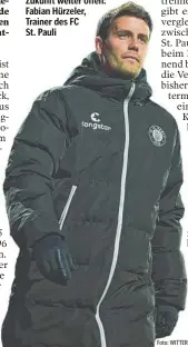  ?? Foto: WITTERS ?? Zukunft weiter offen: Fabian Hürzeler, Trainer des FC
St. Pauli