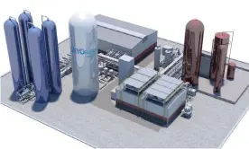  ?? Photograph: Highview Power ?? Highview Power claims its cryobatter­y could provide cost-efficient energy storage at old fossil fuel plants across the UK.