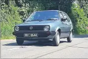  ?? Kaye English) ?? Christy Murphy, Conna in his 1988 Golf taking part in the recent Vintage Run in Knockmourn­e. (Pic