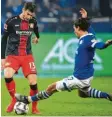  ?? Foto: Witters ?? Lucas Alario (l.) erzielte für Leverkusen das zwischenze­itliche 2:0.