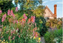  ??  ?? RIGHT Beds at Great Dixter deliberate­ly flout the colour ‘rules’