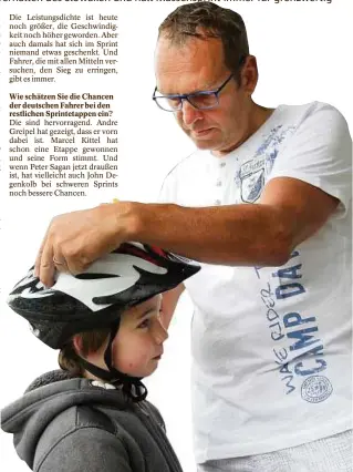  ??  ?? Olaf Ludwig, der hier im Mai beim Tag des Geraer Radsports ein Autogramm gibt, ist dem Radsport nach wie vor eng verbunden. Foto: Jens Lohse