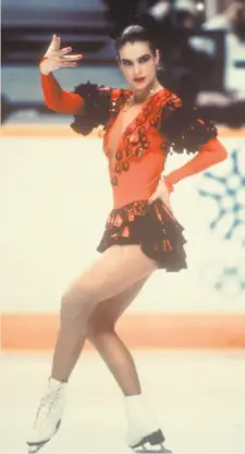  ?? Paul J. Sutton / Duomo 1988 ?? Katerina Witt skates for East Germany in the 1988 Winter Games in Calgary, British Columbia.