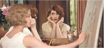  ?? FOCUS FEATURES ?? Eddie Redmayne steps into the role of LGBT icon Lili Elbe in The Danish Girl.