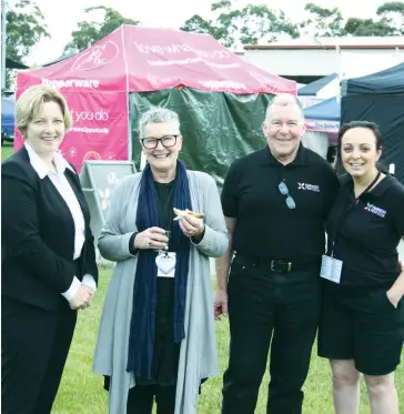  ??  ?? Officially opening Harvest Fest are, from left Baw Baw Shire mayor Mikaela Power, Lardner Park chief executive Nicola Pero, McPherson Media Group director Paul McPherson and McPherson Media Group events manager Susie Filetti.