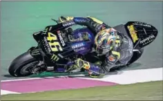  ??  ?? QATAR. Rossi está listo para comenzar un nuevo año de MotoGP.