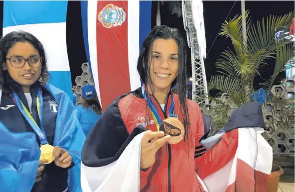  ?? Juan DIEGO VILLARREAL ?? Adriana Morera ganó medalla de oro en los Juegos Centroamer­icanos de Managua, Nicaragua 2017.