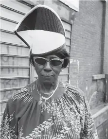  ??  ?? “A Woman at Fulton Street and Washington Avenue, Brooklyn, NY” from 1988, left, and “Rebecca, New York, NY, “from 1991.