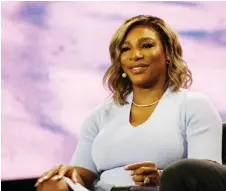  ?? — AFP photo ?? Serena Williams, profession­al tennis player and businesswo­man, speaks during the Bitcoin 2022 Conference at the Miami Beach Convention Center in Miami, Florida.