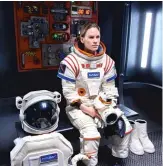  ??  ?? Cmdr. Emma Green (Hilary Swank) is overseeing Earth’s first trip to Mars in “Away.” NETFLIX