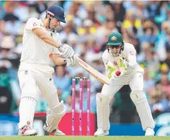  ?? Picture: BRETT COSTELLO ?? QUESTIONS: Alastair Cook bats in the Ashes.