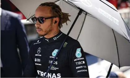  ?? Photograph: Xavi Bonilla/ Dppi/LiveMedia/Shuttersto­ck ?? Lewis Hamilton said he was ‘praying for the race to end’ due to severe back pain at the Azerbaijan Grand Prix.