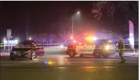  ??  ?? At least one person was detained at the western intersecti­on of West Sacramento and Nord Avenue on Tuesday night after a shooting at West Third Street and Walnut Avenue that left at least one person dead.