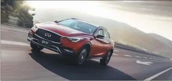  ?? PHOTOS PROVIDED TO CHINA DAILY ?? Infiniti QX30.