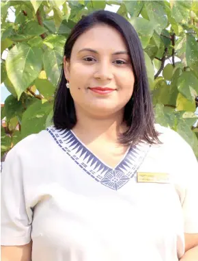  ??  ?? Radisson Blu Resort Fiji employee Bharti Singh is the entrant for the cause.