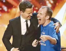  ??  ?? Britain’s Got Talent (BGT) 12 winner Lee Ridley (right) with host Declan Donnelly