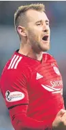  ??  ?? Niall McGinn says the Dons must take confidence from their semi-final victory over Rangers.