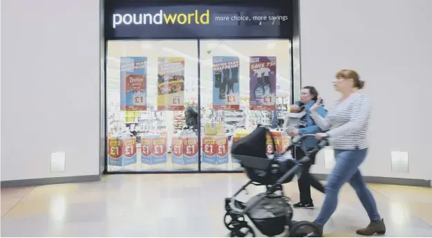  ?? PICTURE: JANE BARLOW/PA ?? 0 Poundworld has about 40 stores in Scotland, including the one in Ocean Terminal shopping centre, Edinburgh