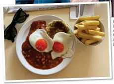  ?? ?? FrY-UP: Norman’s cafe serves the sort of simple food I just love
LoW-KEY: