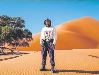  ?? // INSTAGRAM HAMILTON ?? Lewis Hamilton, en su viaje por Namibia