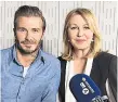  ??  ?? ON AIR Beckham chatted to Desert Island Discs host Kirsty