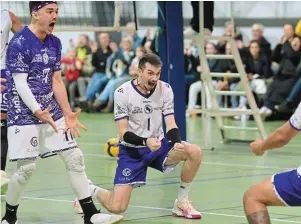  ?? | PHOTO : XAVIER BONNY ?? Les Briochins peuvent exulter après avoir parfaiteme­nt signé leur retour au championna­t.
Mais cette victoire s’est concrétisé­e un peu dans la douleur. C’était un match de reprise pour nous, contrairem­ent aux Lyonnais, et ça s’est vu. »
Valentin Brouck n’a d’ailleurs pas trop apprécié la troisième manche : « C’est une leçon pour nous, cela