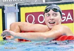  ??  ?? Katie Ledecky