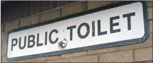  ??  ?? Public toilets across Argyll are facing closure in a bid to cut costs.