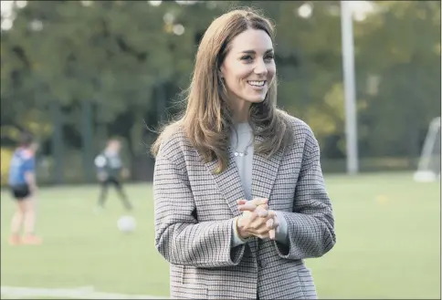  ??  ?? STUDENT MINDS: The Duchess of Cambridge visits students at the University of Derby to hear how the pandemic has impacted university life and what national measures have been put in place to support student mental health.