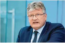  ?? ?? Jörg Meuthen, Bundesspre­cher der AFD und Vertreter des bürgerlich­en Lagers: Sind seine Tage im Amt gezählt?