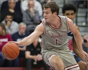  ?? LAURENCE KESTERSON - THE ASSOCIATED PRESS ?? Ryan Daly, the 2016Daily Times Player of the Year in action against Villanova, scored 27 points, grabbed 10rebounds and handed out six assists to lead Saint Joseph’s to an 8469win over William & Mary.