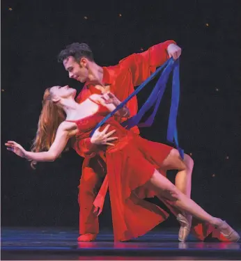  ?? David Allen ?? Ben Needham-Wood and Erin Yarbrough Powell in “The Christmas Ballet.”