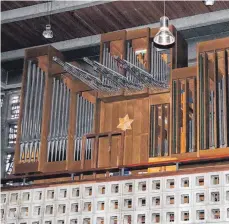  ?? FOTO: KEVIN RUDNER ?? Die Orgel in der Maria Königin Kirche in Tuttlingen ist zur Zeit des Mauerfalls gebaut worden.