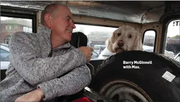  ??  ?? Barry McGinnell with Max.