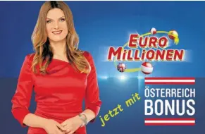 ?? BILD: SN/[M] ORF/ÖSTERREICH­ISCHE LOTTERIEN ANZEIGE ?? Martina Kaiser moderiert die EuroMillio­nen Ziehung – jetzt mit dem Österreich Bonus.
