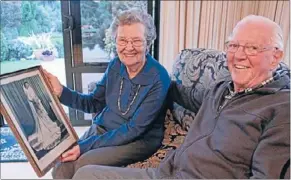  ??  ?? Happy ever after: Noelene, left, and Johnny Raitt look back 65 years to their wedding day.