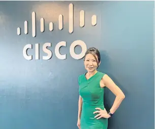  ?? ?? Ms Tay says Thailand is among Cisco’s top three markets in the region.