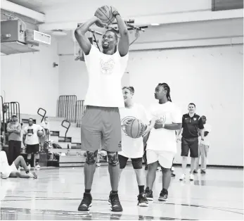 ?? NBA ?? Harrison Barnes hosted a basketball camp to teach Dallas children basketball and life skills.