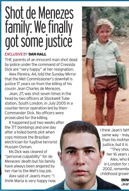  ?? ?? INNOCENT Victim Jean de Menezes