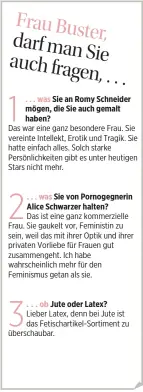  ??  ?? dem Krieg Pilotin und hat nach dem Krieg mitgeholfe­n, die weibliche Sexualität vom Kinderkrie­gen zu entkoppeln . . .