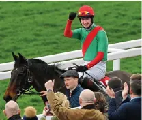  ?? GETTY IMAGES ?? Fresh start: Powell is all smiles after riding The Conditiona­l to victory in the Ultima Handicap Chase