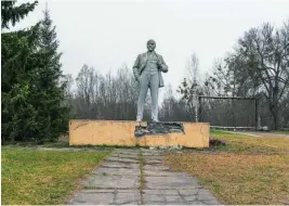  ?? AP ?? Esculturas de Lenin en la zona de exclusión de Chernóbil