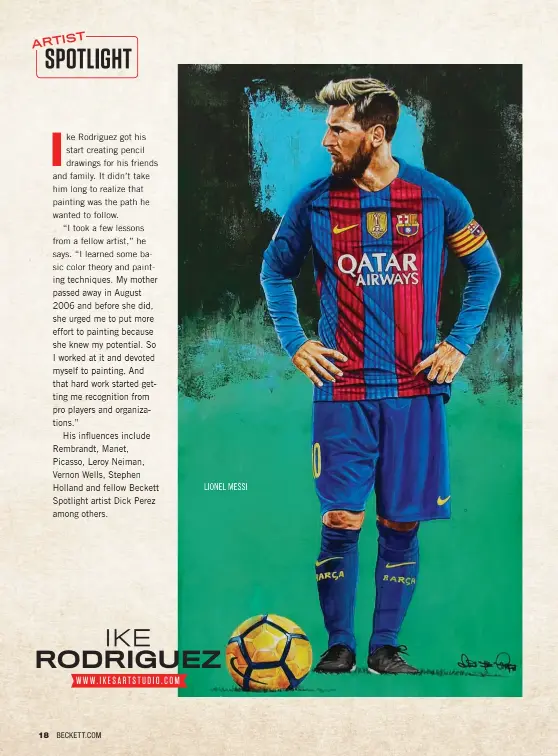  ??  ?? WWW. I K E SA RTST U D I O . C O M
LIONEL MESSI
CY YOUNG