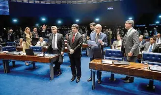  ?? JEFFERSON RUDY / AGÊNCIA SENADO ?? Oposição. José Serra (PSDB-SP) defendeu a TJLP nos financiame­ntos com recursos do FAT