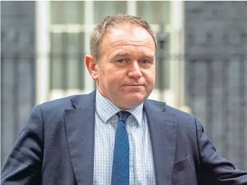  ?? ?? PROTOCOL CHANGE: UK Environmen­t Secretary George Eustice defends the changes.