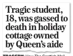  ?? ?? TRAGEDY: How The Scottish Mail on Sunday told the couple’s story