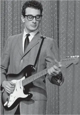  ?? ?? Anyone for Cricket: Buddy Holly on the Ed Sullivan Show in 1958