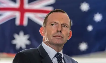  ?? Photograph: Glenn Hunt/AAP ?? In a speech to the Global Warming Policy Foundation, Tony Abbott went for the whole canon of tired climate science denial talking points.